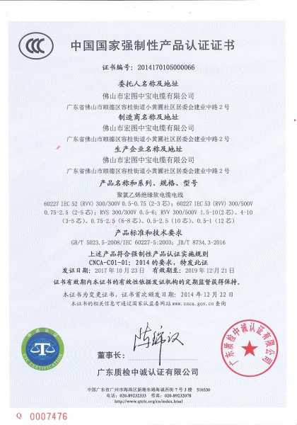 聚氯乙烯绝缘软电缆电线0066中文